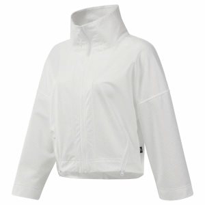 Reebok Cardio Jacke Damen - Weiß - DE 408-ULI